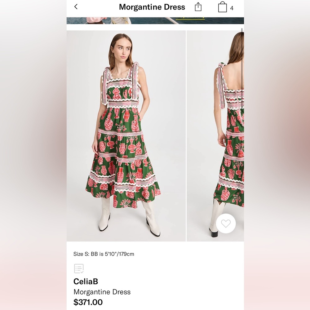NWT Celia B Morgantine Dress